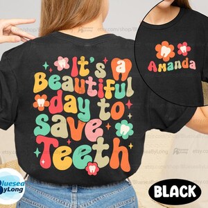 Dentist Shirt, Personalized Dental Clinic, Dental Team, Dental Assistant, Squad Dental Hygienist, Orthodontist Shirt, Dental Sweatshirt Gift