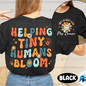 Early Intervention Specialist Shirt, Personalized Early Intervention Therapist, Intervention Teacher Shirt, Response To Intervention RTI