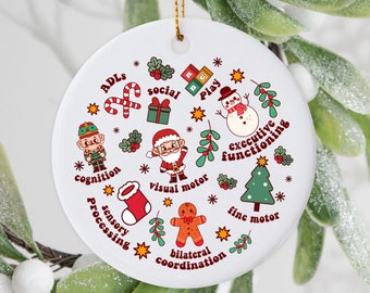 Occupational Therapist Christmas Ornament, OT OTA Ornament, OT Ornament Decor, Occupational Therapy Ornament, Ot Christmas Tree, Ot Gift
