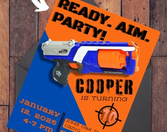 Nerf Themed Birthday Party