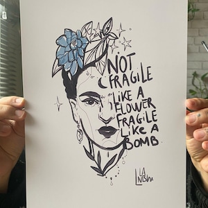 Litho print A4 FRAGILE LIKE A BOMB