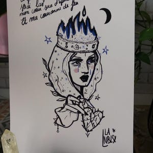 Litho print A4 COEUR D'ÉPINES