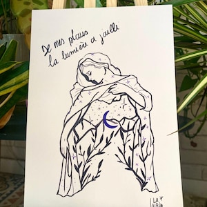 Litho print A4 MES PLAIES
