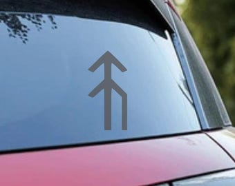 Hope Rune Decal | Bind Runes | Talisman | Car Decal | Window Decal | Pagan Bumper Sticker | Window Sticker | Norse Pagan