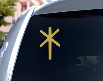 Strength Rune Decal | Bind Runes | Talisman | Car Decal | Window Decal | Pagan Bumper Sticker | Window Sticker | Norse Pagan Decal