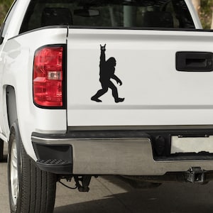 Sasquatch Decal: Bigfoot Cryptid Creature Car Decor
