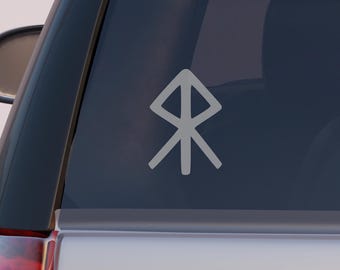 Courage & Bravery Rune Decal | Bind Runes | Talisman | Car Decal | Window Decal | Pagan Bumper Sticker | Window Sticker | Norse Pagan Decal