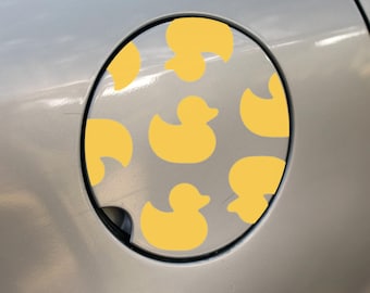 Fuel Door Overlay Decal - Rubber Ducky | Gas Tank Door Cover | Car Decal | Cute Ducks | Youve Been Ducked