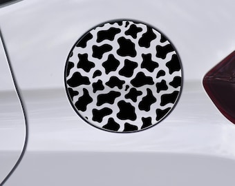 Fuel Door Overlay Decal - Cow Spots | Gas Tank Door Cover | Car Decal | Animal Lover | Farm Animals | Moo Moo