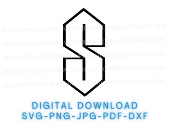 Rysunek Universal S: Graffiti z lat 90. w formacie SVG, PNG, JPG (pobieranie cyfrowe)