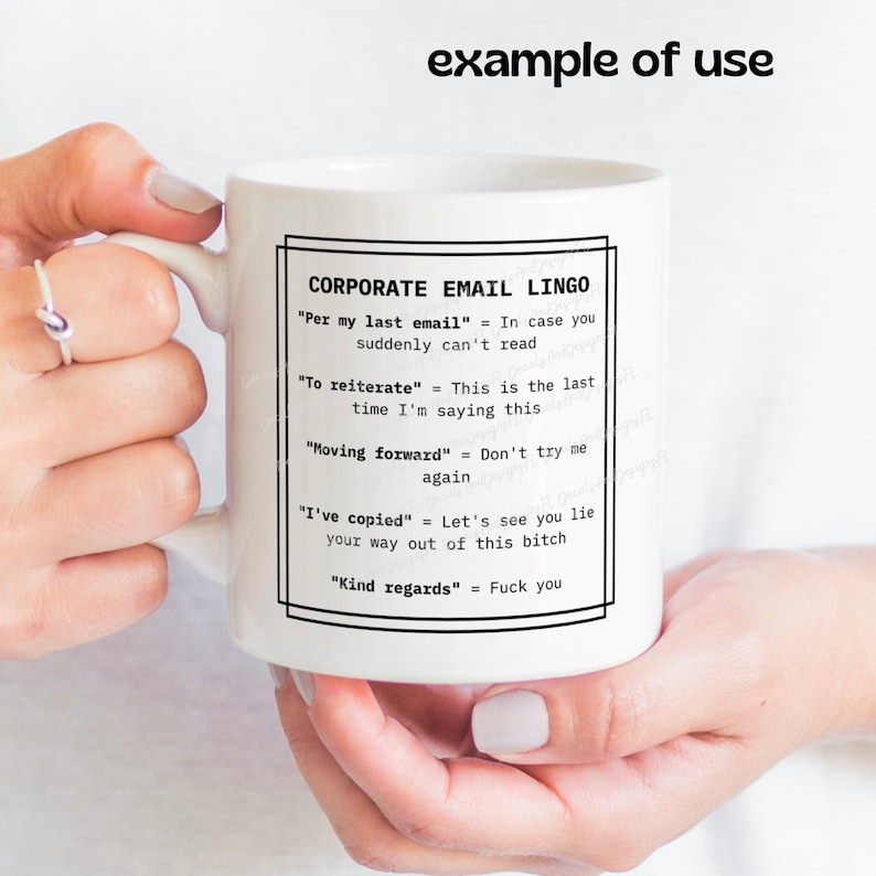 Corporate Lingo SVG, PNG, JPG Digital Download Sublimation Design