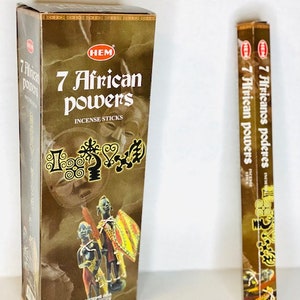 7 African Powers Incense Stick/Incienso de 7 Potencias Africanas.