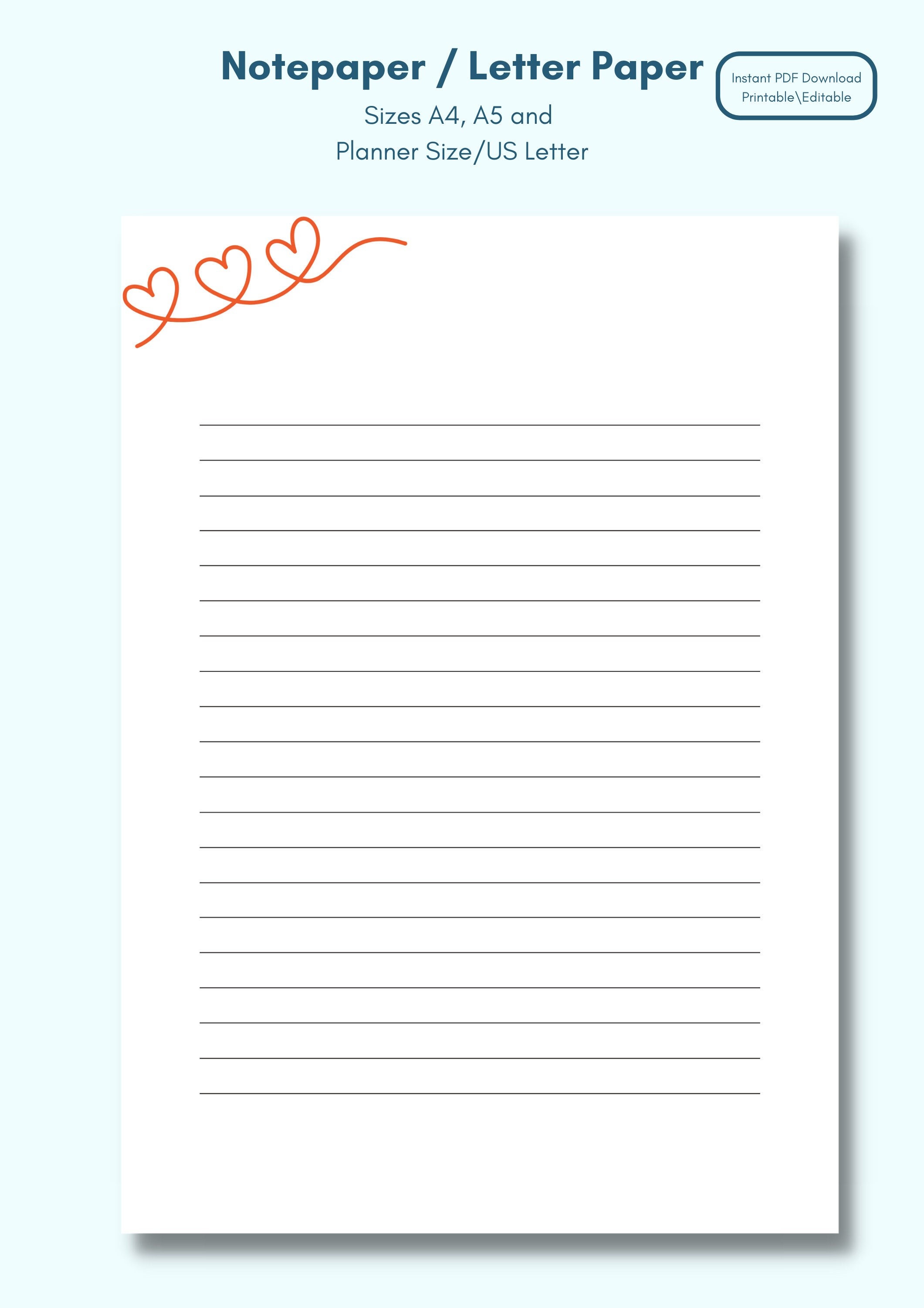 Love Letter Paper Download
