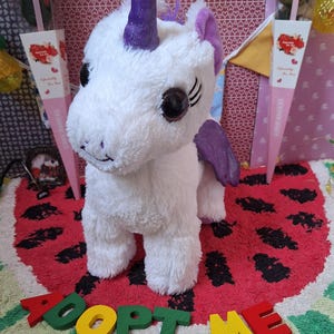 Peluche unicorno Pegaso in adozione