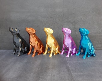 Labrador Designskulptur Personalisierbar Geschenkidee Hundeliebhaber Moderne Innenraumdeko