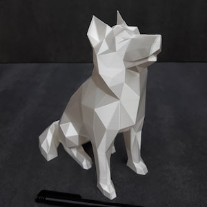 Ideia de presente para escultura de design Husky para amantes de cães de estimação