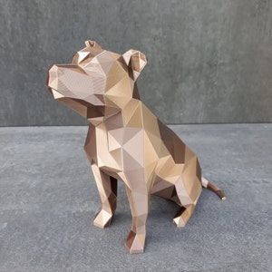 Staffordshire Bull Terrier Design Sculpture Gift Idea Dog Lover