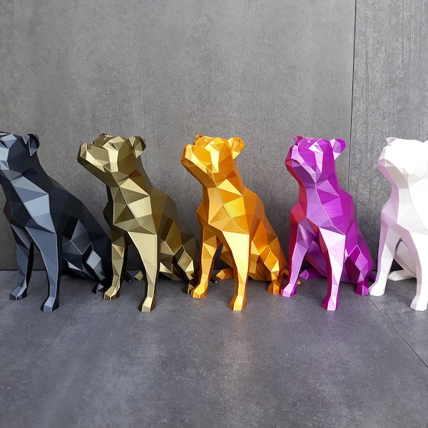 American Staffordshire Terrier Designskulptur Geschenkidee Hundeliebhaber