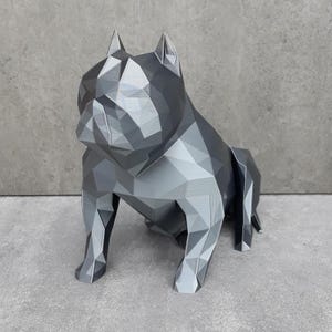Amerikanische Bulldogge Designskulptur Geschenkidee Hundeliebhaber