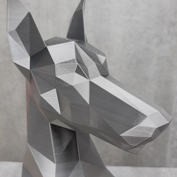 Dobermann XL Design Skulptur Geschenkidee Hundeliebhaber