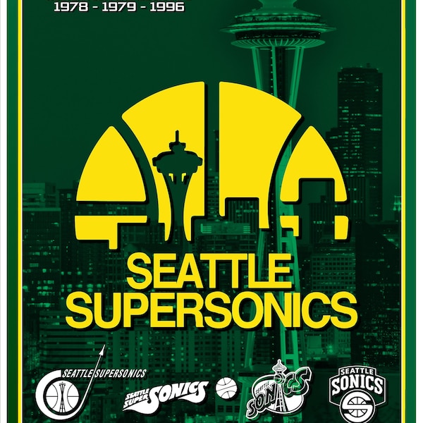 Seattle Supersonics Poster