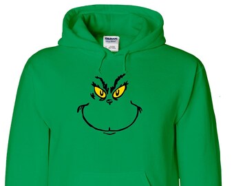 Grinch Hoodie - Etsy UK