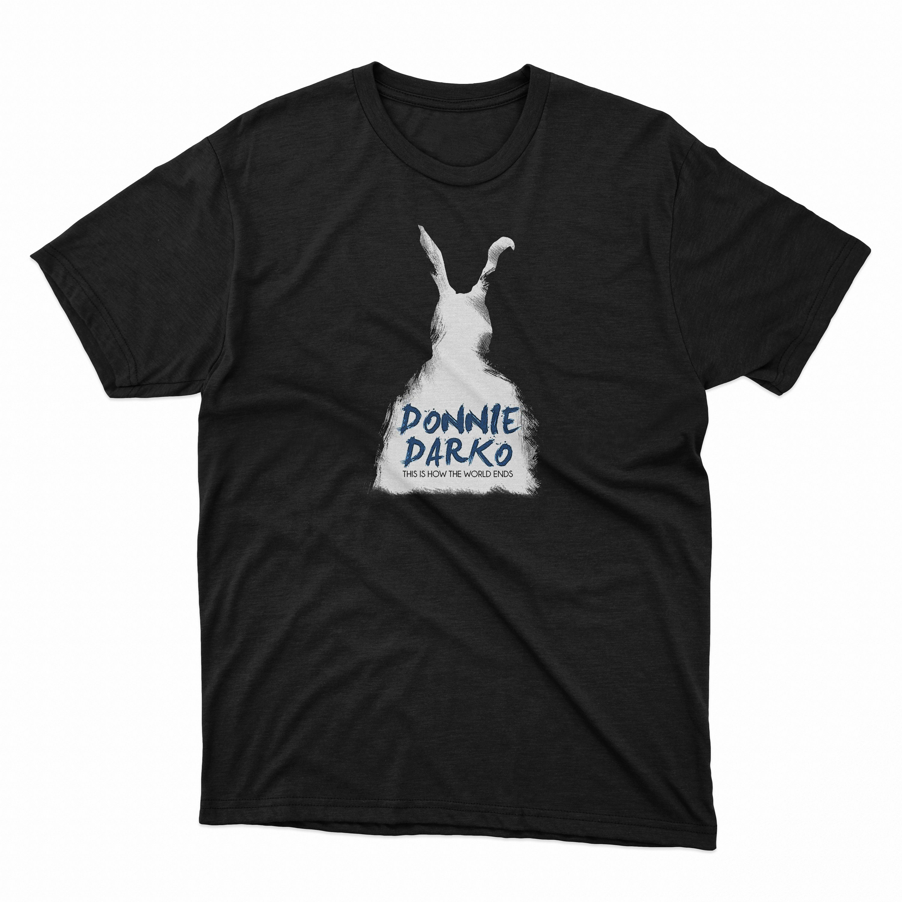 ドニーダーコ　Tシャツ　ブラック 映画 movie ウサギ 新品 ドニーダーコ ウサギ 青春 カルト SF リバースムービー T