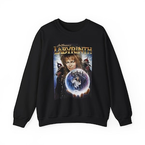 Labyrinth Film Sweatshirt 80er Jahre Fantasy Film Pullover Unisex Rundhalsausschnitt