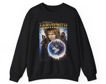 Labyrinth Movie Sweatshirt 80s Fantasy Film Sweater Unisex Crewneck