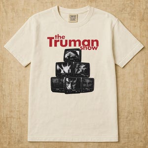 Truman Show T-Shirt, Unisex Casual Film T-Shirt, Geschenk für Filmliebhaber, Vintage Style Shirt, Fan Bekleidung, Filmnacht Essentials