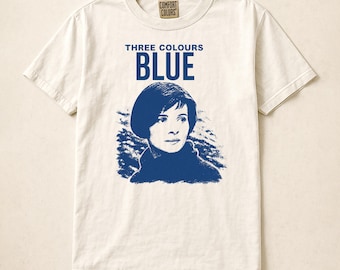 Camiseta de la película Tres Colores Azul, camiseta gráfica de película de los 90