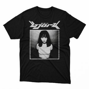 Bjork Shirt, Vintage Unisex Bjork Logo Tee