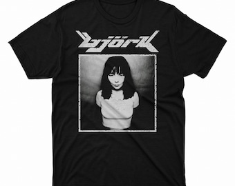 Bjork Shirt, Vintage Unisex Bjork Logo Tee