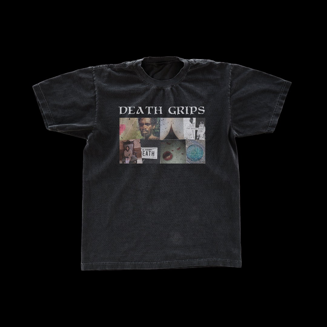 T-shirt Vintage Death Grips Noir – Homme – Toutes Tailles