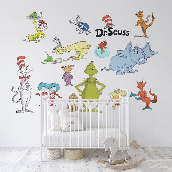 Dr Seuss Wall Decal Etsy
