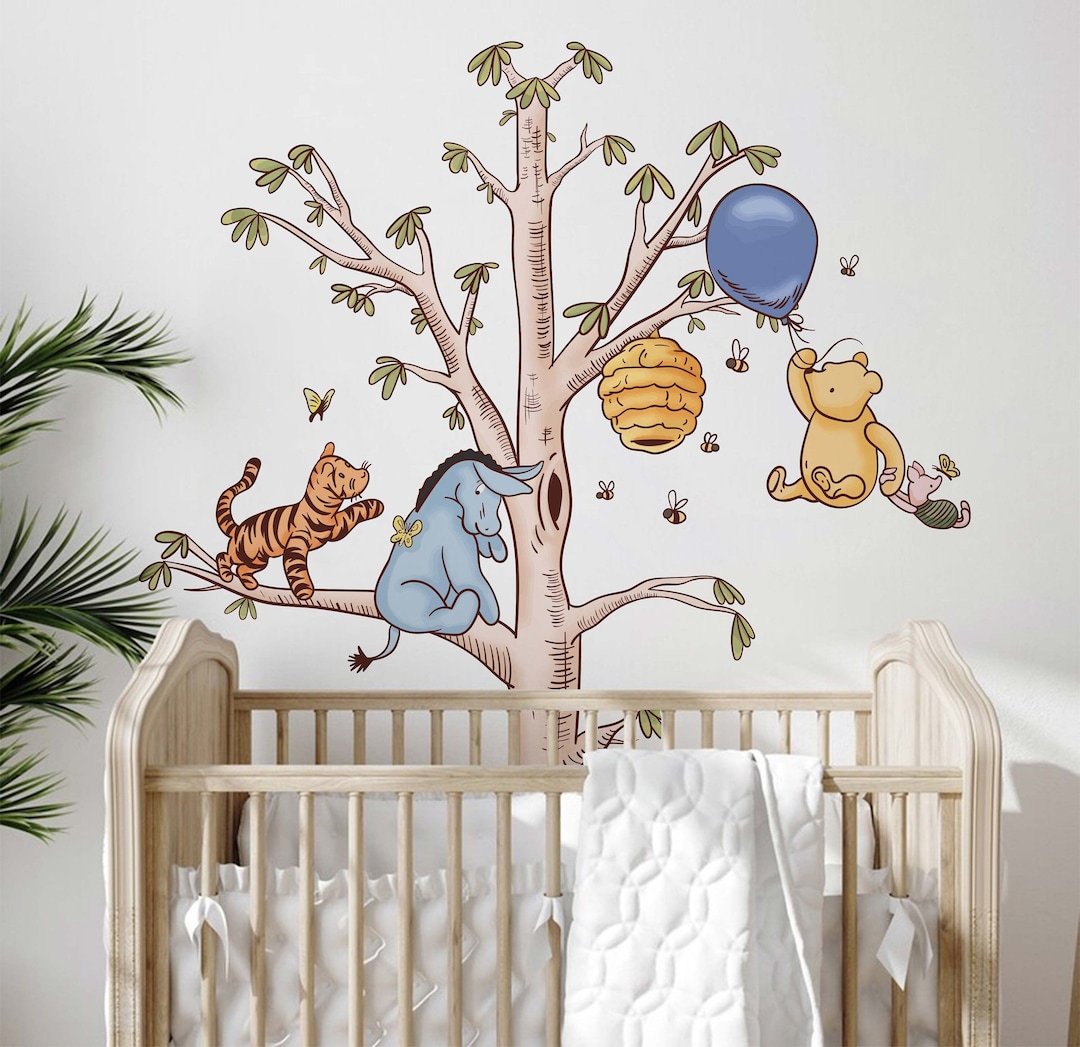 Classic Pooh Bear Winnie the Pooh Wall Decal Tiger Wall Art Piglet Wall ...