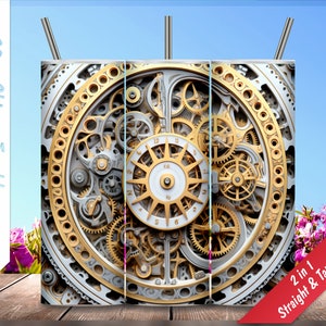 Watch Gears Texture!  20oz Skinny Tumbler, Personalized tumblers, Sublimation Design for tumblers, PNG, Tumbler Wrap, Instant Download