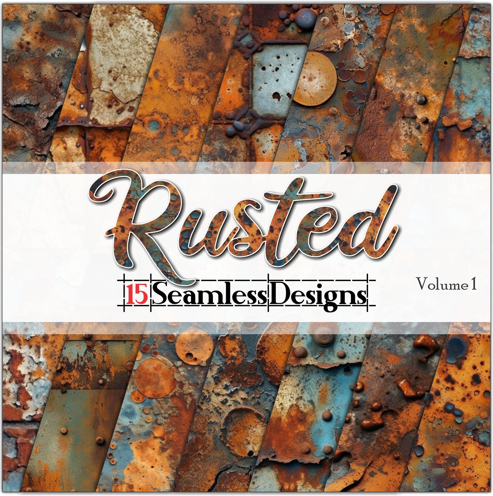 Rusted Vol. 1 SEAMLESS - Digital Paper - Backgrounds - Sublimation - 15 ...