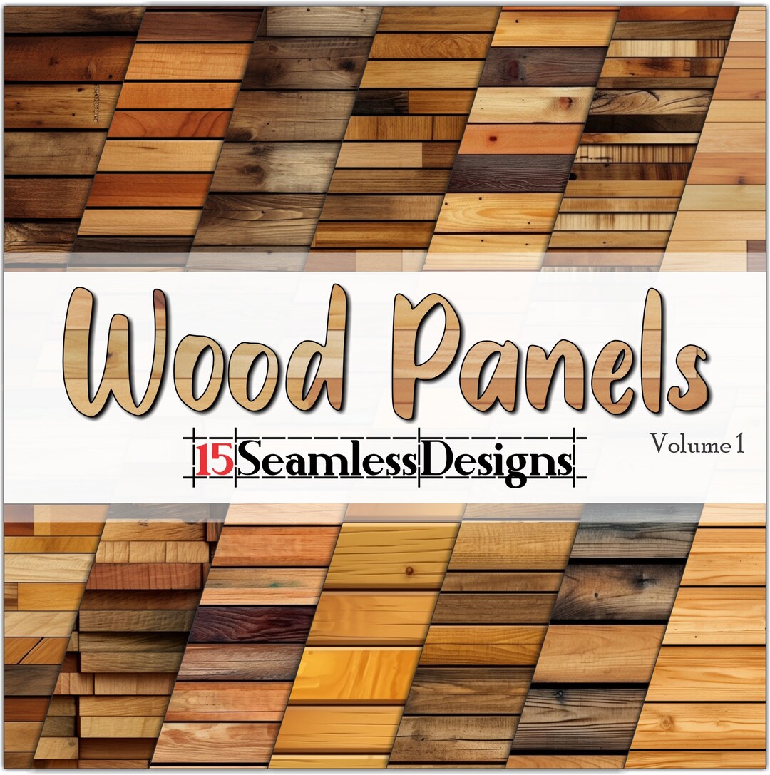Buy Wood Panels Vol. 1 SEAMLESS - Digital Paper - Backgrounds ...