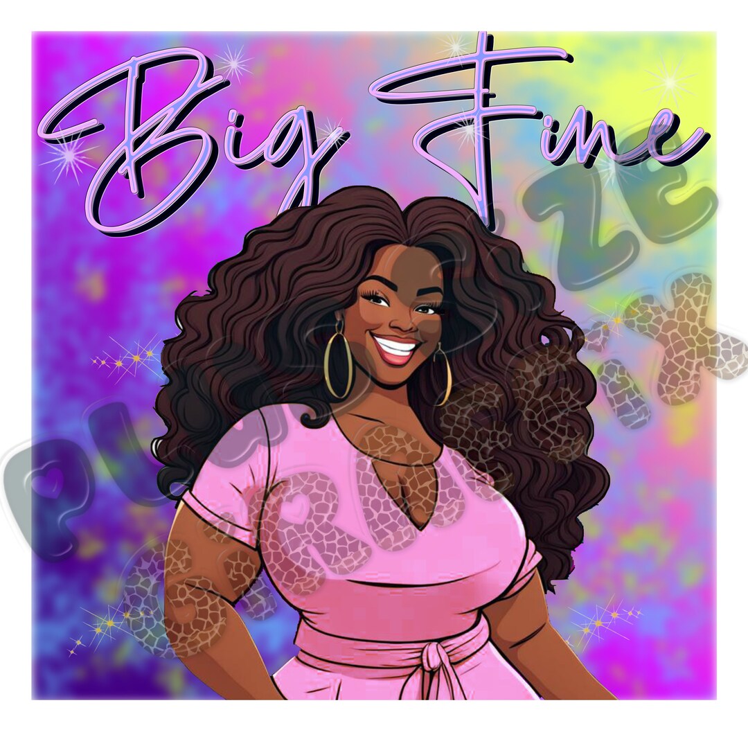 Big Fine Black Digital Download AI Art Plus Size Wall Art Etsy