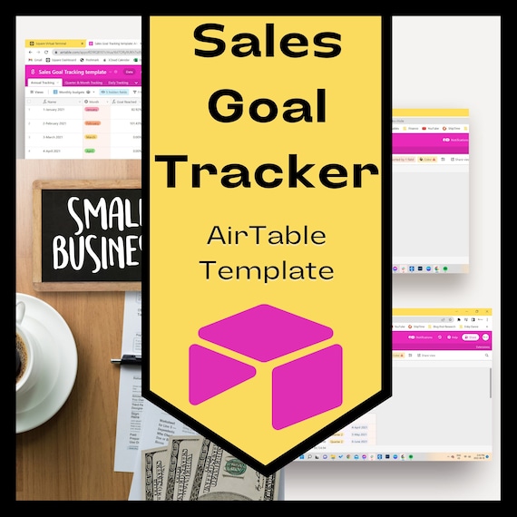 Sales Goal Tracker Airtable Template Digital Download for Etsy