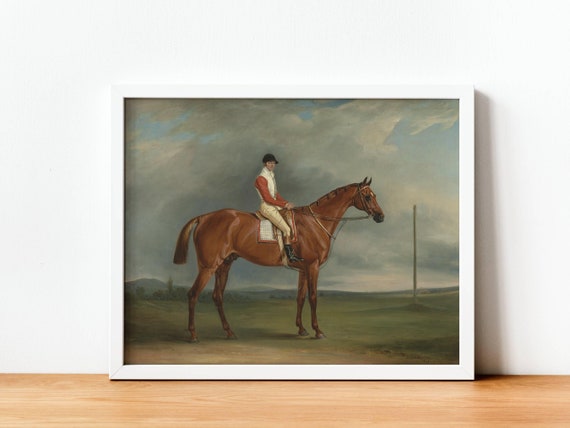 肉筆　フランスで著名な挿絵画家　ラモットの、乗馬のグアッシュ画です。緻密な絵です アラ還女子が歩くジョージア・トビリシ⑥トビリシの美術館2/3 National