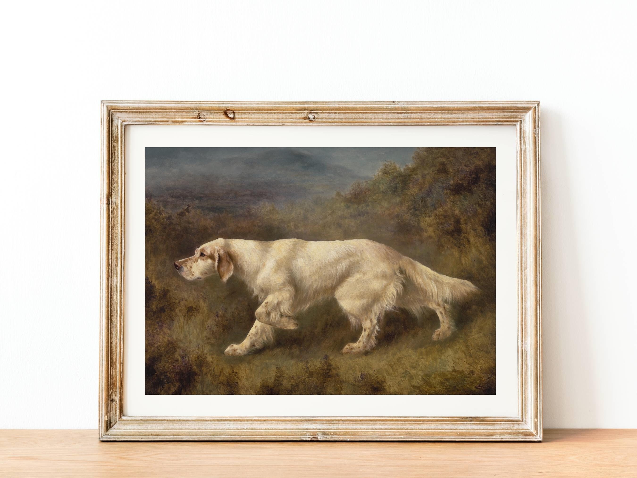 Famous hunting sales dog paintings