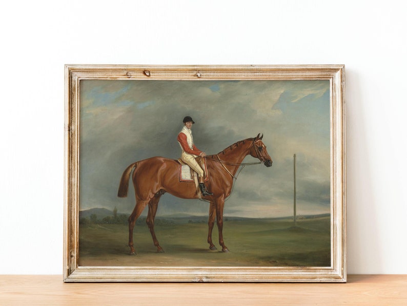 Vintage Horse Painting - Antique English Equestrian Art Print, British ...
