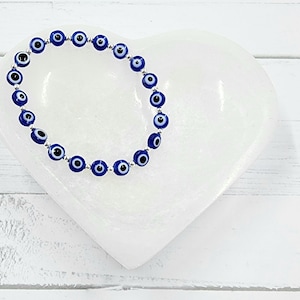 Evil Eye Stretch Bracelet Blue/Good Luck/Good Karma/Protection Bracelet/Gift/Handmade/womans bracelet/mens bracelet/unisex bracelet Gift