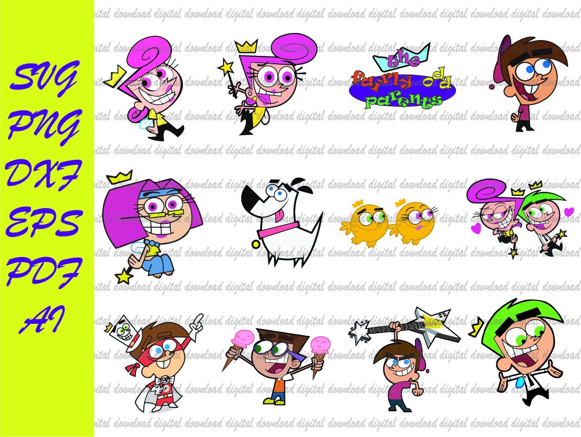 The Fairly Oddparents Svg Cosmo Svg Wanda Svg Cricut Svg Etsy Ireland