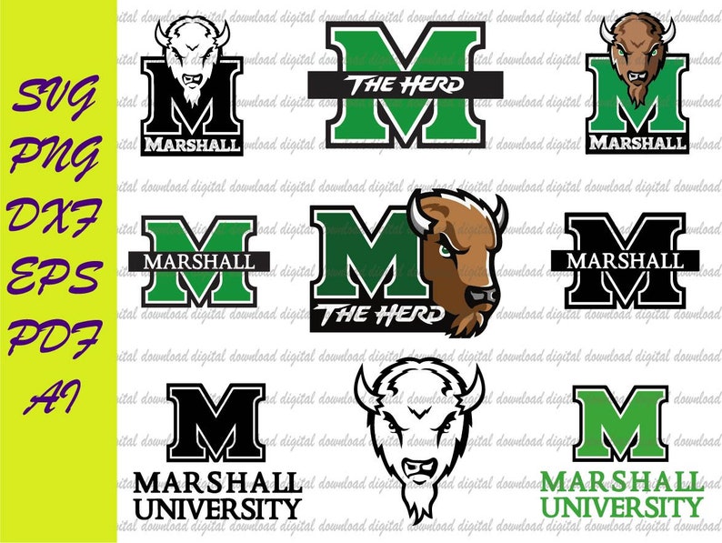Marshall University Svg marshall Svgmarshall Dxf marshall - Etsy