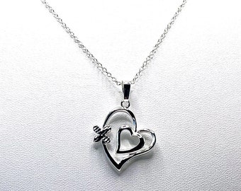 Silver 925 Heart pendant necklace