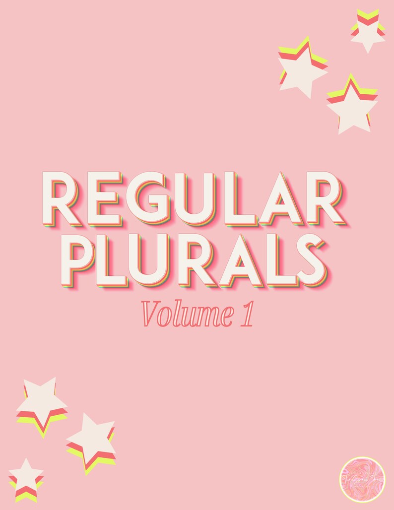 Regular Plurals Volume 1-printable Flashcards - Etsy