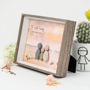 Personalised Family Pebble Frame, Mother' Day Gift, Family Gifts, Gift for Mom, New Home Gifts, Best Home Gift Ideas, Housewarming Gift image 4